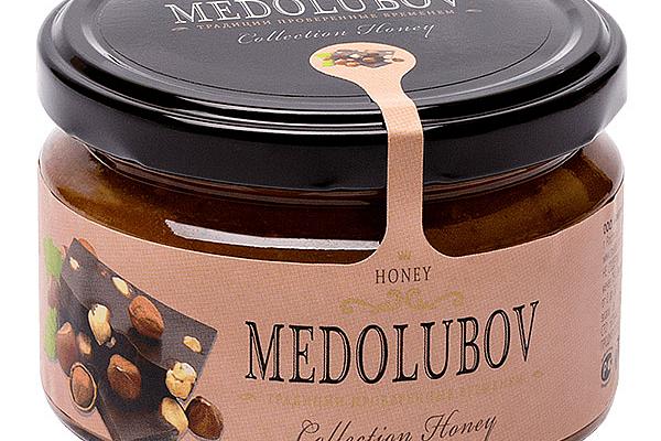  Крем-мед Medolubov фундук с шоколадом 250 мл в интернет-магазине продуктов с Преображенского рынка Apeti.ru