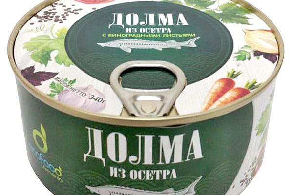  Долма из осетра Ecofood с виноградными листьями 340 г в интернет-магазине продуктов с Преображенского рынка Apeti.ru