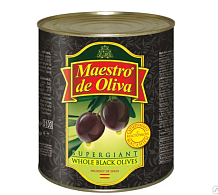 Маслины Maestro de Oliva супергигант с косточкой 3 кг