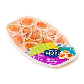  Кольца кальмара «Вкусное море» с семгой в масле, 150 г в интернет-магазине продуктов с Преображенского рынка Apeti.ru