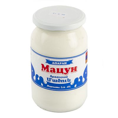 Мацун Апаран армянский 3,6-4% 900г ст/б БЗМЖ