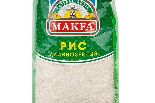  Рис Makfa длиннозерный шлифованный 800 г в интернет-магазине продуктов с Преображенского рынка Apeti.ru