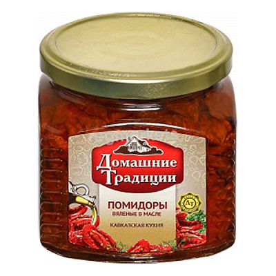 Помидоры вяленые "Домашние Традиции" в масле 390 г