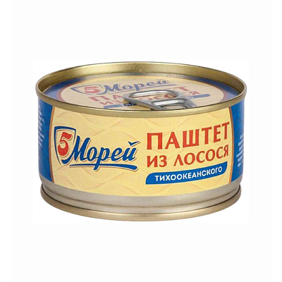 Паштет из лосося тихоокеанского 5 Морей 120 г