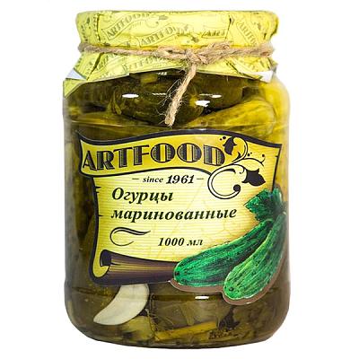  Огурцы маринованные Artfood 1000 мл в интернет-магазине свежих фермерских продуктов Apeti.ru