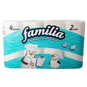 Полотенца бумажные Familia 2-слойные 4 шт