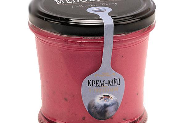  Крем-мед Medolubov с черникой стакан 250 мл в интернет-магазине продуктов с Преображенского рынка Apeti.ru