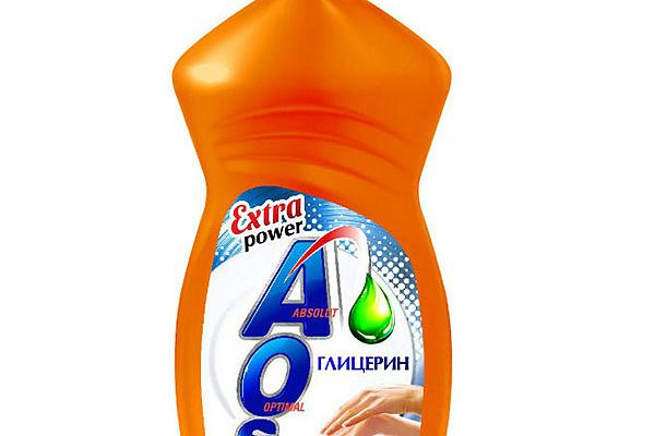  Средство для мытья посуды AOS глицерин 450 г в интернет-магазине продуктов с Преображенского рынка Apeti.ru