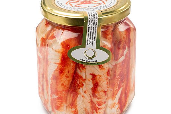  Мясо краба Морская Палитра премиум 720 мл в интернет-магазине продуктов с Преображенского рынка Apeti.ru