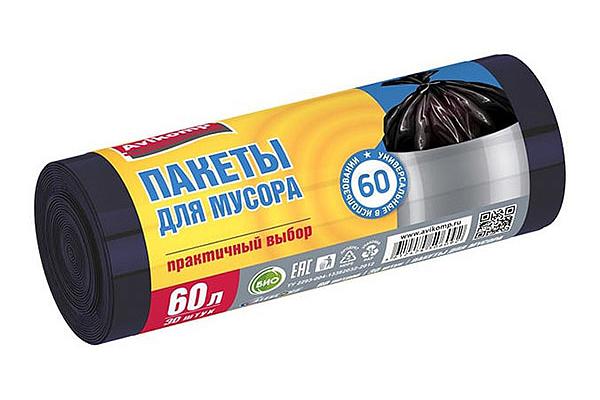  Мешки для мусора Avikomp 60 л 30 шт в интернет-магазине продуктов с Преображенского рынка Apeti.ru