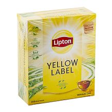 Чай черный Lipton Yellow Label в пакетиках 100 шт