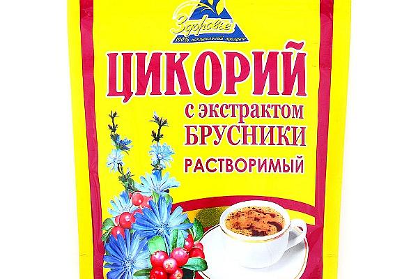  Цикорий Здоровье растворимый с экстрактом брусники 100 г в интернет-магазине продуктов с Преображенского рынка Apeti.ru