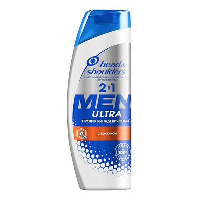 Шампунь Head & Shoulders против перхоти против выпадения волос для мужчин 400 мл