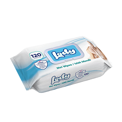 Салфетки влажные Lody baby для чувствительной кожи 120 шт с крышкой 