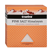 Соль розовая гималайская Setra мелкая 500 г