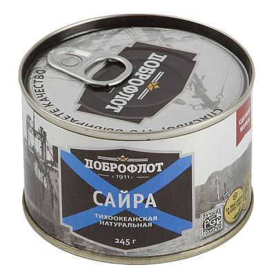Сайра Доброфлот тихоокеанская натуральная 245 г в Apeti.ru Сайра Доброфлот тихоокеанская натуральная 245 г в интернет-магазине свежих фермерских продуктов Apeti.ru