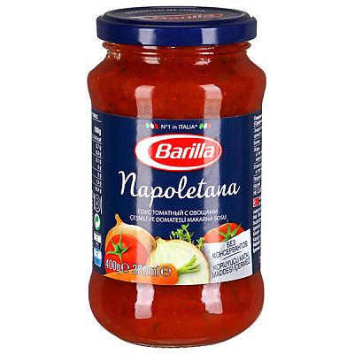  Соус Barilla томатный с овощами Наполетана 400 г в интернет-магазине свежих фермерских продуктов Apeti.ru