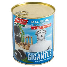  Маслины "Грин Рэй" с косточкой Gigantus 850 г в интернет-магазине продуктов с Преображенского рынка Apeti.ru