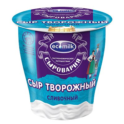 Сыр творожный Экомилк 150 г БЗМЖ