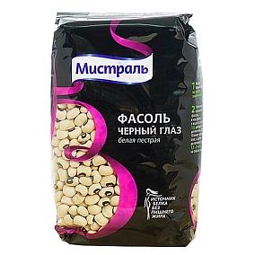  Фасоль Мистраль черный глаз белая пестрая 450 г в интернет-магазине свежих фермерских продуктов Apeti.ru