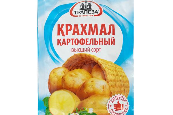  Крахмал картофельный Трапеза 100 г в интернет-магазине продуктов с Преображенского рынка Apeti.ru