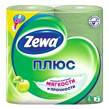 Туалетная бумага Zewa Плюс двухслойная яблоко 4 шт