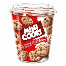 Печенье Mini Cooki мини с шоколадной крошкой 125г Piu Buono