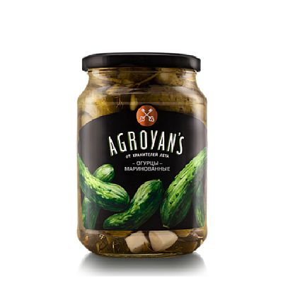 Огурцы маринованные Agroyans 730 мл