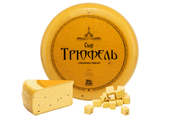  Сыр Трюфель Костромской 50% 200г в интернет-магазине продуктов с Преображенского рынка Apeti.ru