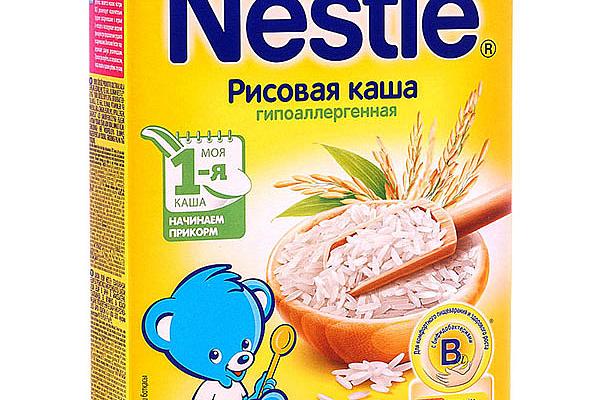  Каша рисовая Nestle безмолочная гипоаллергенная с 4 месяцев 200 г в интернет-магазине продуктов с Преображенского рынка Apeti.ru