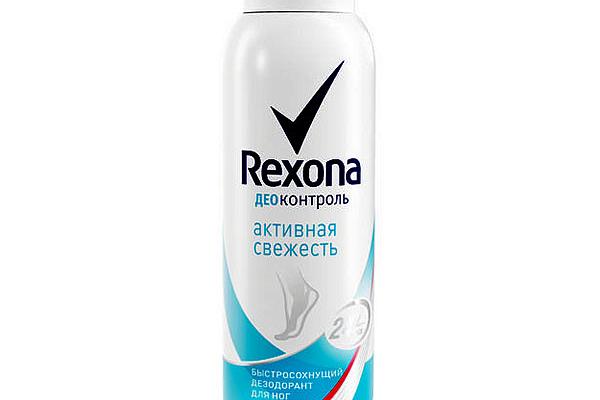  Дезодорант аэрозоль Rexona для ног Активная свежесть 150 мл в интернет-магазине продуктов с Преображенского рынка Apeti.ru