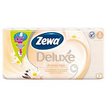 Туалетная бумага Zewa Deluxe трехслойная aroma spa 8 шт