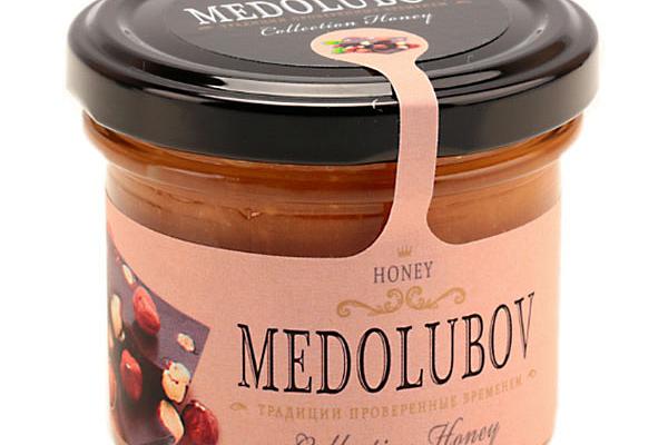  Крем-мед Medolubov фундук с шоколадом 125 мл в интернет-магазине продуктов с Преображенского рынка Apeti.ru