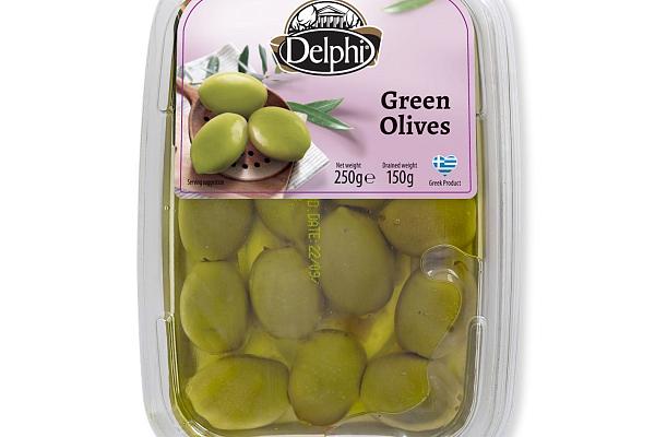  Оливки Delphi зеленые и каламата с косточкой в рассоле лоток 250 г  в интернет-магазине продуктов с Преображенского рынка Apeti.ru