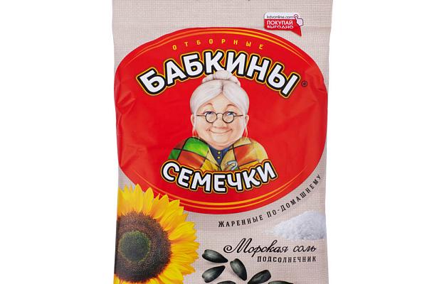 Семечки подсолнечника Бабкины семечки соленые 100 г в интернет-магазине продуктов с Преображенского рынка Apeti.ru