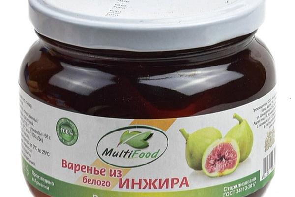  Варенье MultiFood из белого инжира 450 г в интернет-магазине продуктов с Преображенского рынка Apeti.ru