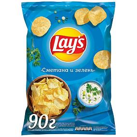  Чипсы Lays сметана и зелень 90 г в интернет-магазине свежих фермерских продуктов Apeti.ru
