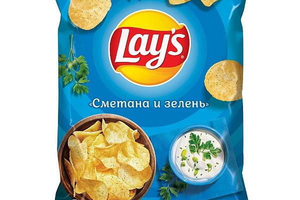  Чипсы Lays сметана и зелень 90 г в интернет-магазине продуктов с Преображенского рынка Apeti.ru