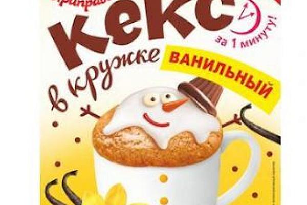  Кекс в кружке Приправыч ванильный 50 г в интернет-магазине продуктов с Преображенского рынка Apeti.ru