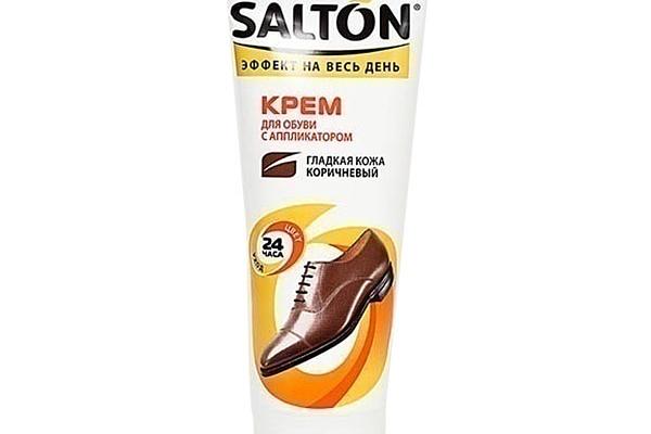  Крем для обуви Salton с аппликатором коричневый 75 мл в интернет-магазине продуктов с Преображенского рынка Apeti.ru