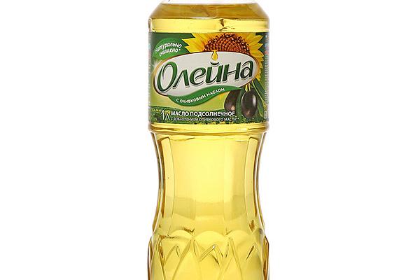  Масло подсолнечное Олейна с добавлением оливкового 1 л в интернет-магазине продуктов с Преображенского рынка Apeti.ru