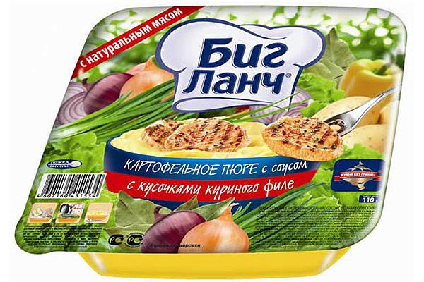  Пюре быстрого приготовления Биг Ланч курица 110 г   в интернет-магазине продуктов с Преображенского рынка Apeti.ru