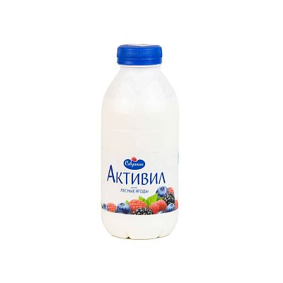 Бионапиток Активия Лесные ягоды 2% 500г Савушкин