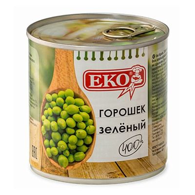 Горошек зеленый Еко 400 г