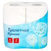 Туалетная бумага OfficeClean двухслойная 4 шт