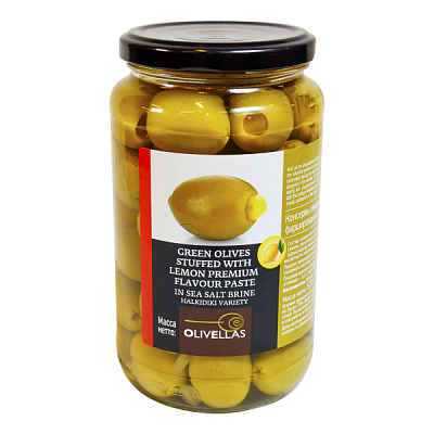  Оливки фаршированные лимоном Olivellas,colossal cтекло 370 г в интернет-магазине свежих фермерских продуктов Apeti.ru