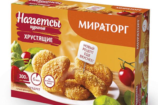  Наггетсы куриные Мираторг хрустящие 300 г в интернет-магазине продуктов с Преображенского рынка Apeti.ru