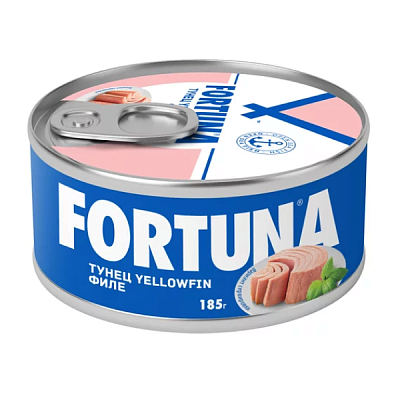  Тунец Fortuna филе Yellowfin 185 г в интернет-магазине свежих фермерских продуктов Apeti.ru