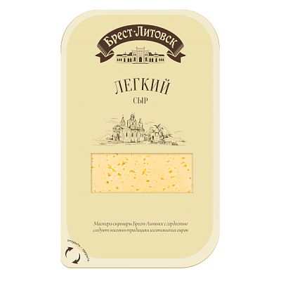 Сыр Брест-Литовск легкий 35% БЗМЖ нарезка 130 г