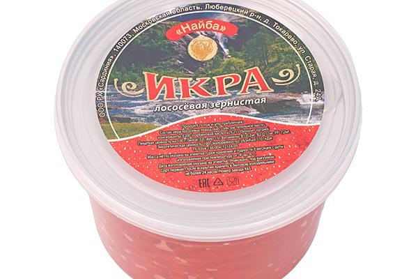  Красная икра горбуши «Найба» 220 г в интернет-магазине продуктов с Преображенского рынка Apeti.ru